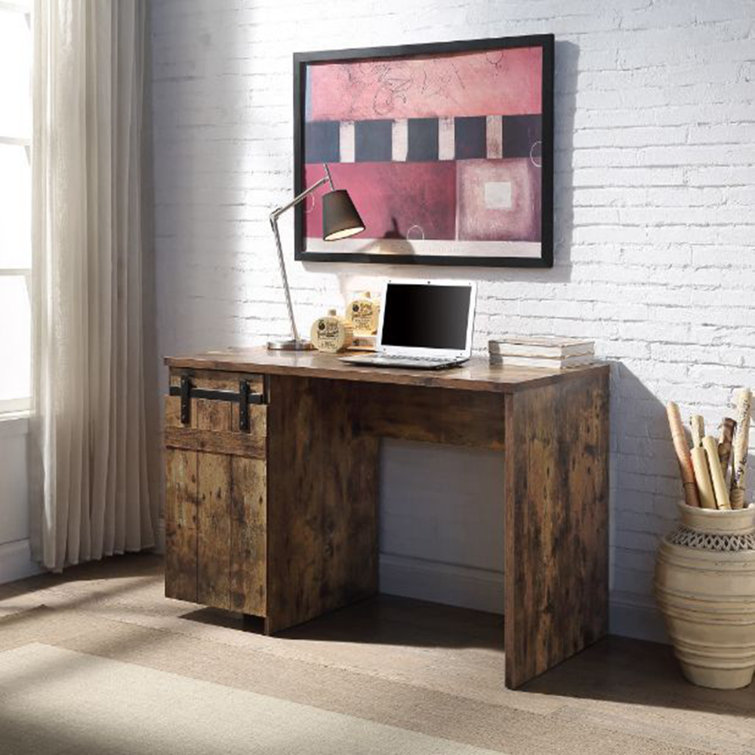 Millwood Pines Roy Writing Desk, Rustic Oak Finish Wayfair.ca